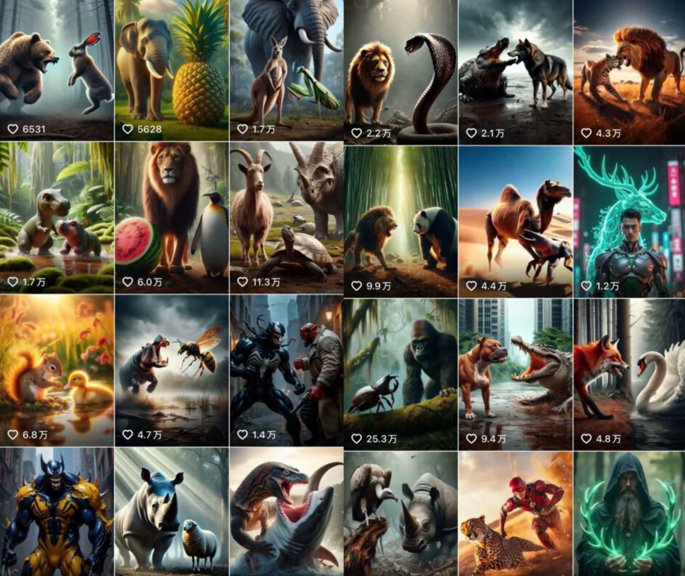 图片[1]-【2024.11.30】最近很火的AI动物融合视频拆解，详细制作教程-L哥创业分享网