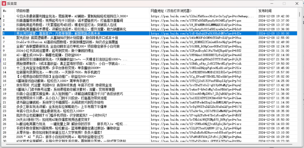 图片[1]-【2024.12.30】反韭菜 v1.0 割韭菜网创项目合集-L哥创业分享网
