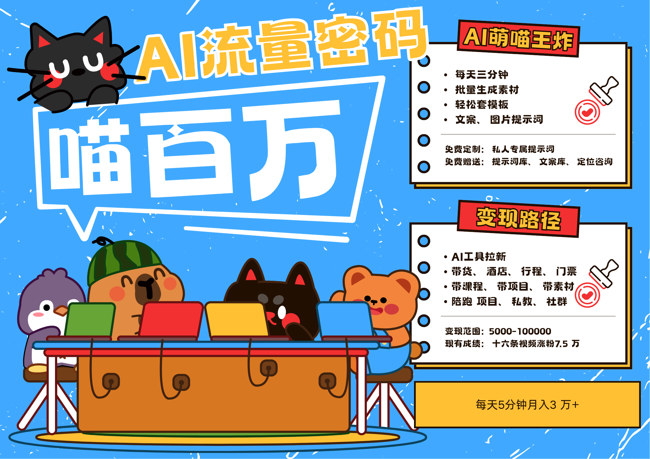 【2025.5.26】AI+宠物+旅行2025 用AI宠物做文旅账号  月入五位数