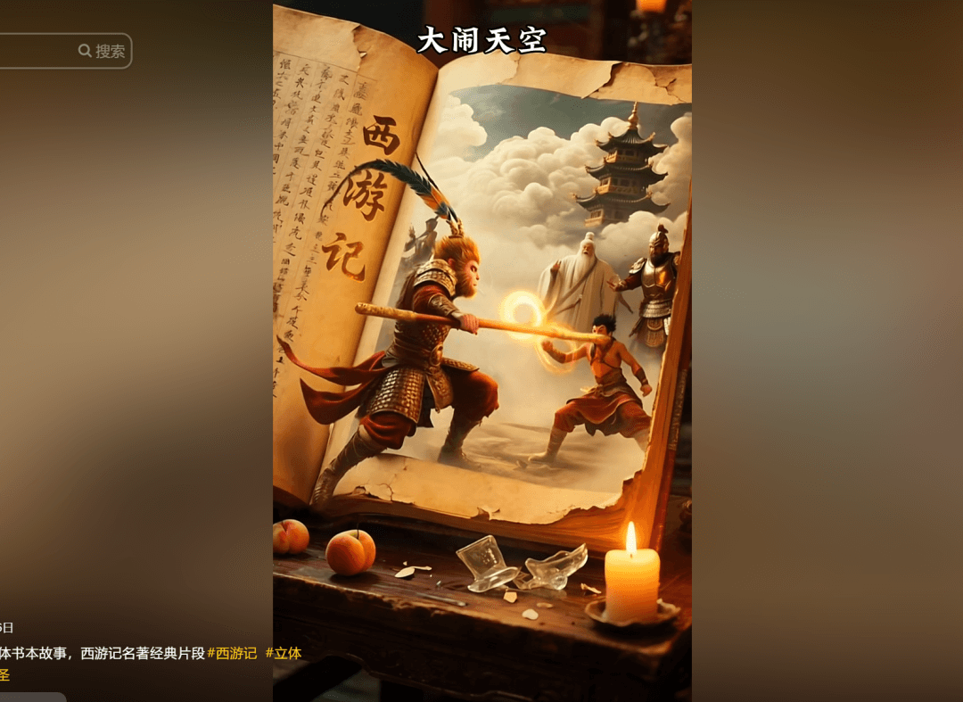 最近爆火的书本人物裸眼3D视频，保姆级教程-L哥创业分享网