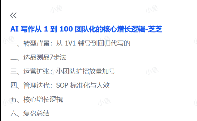 图片[1]-【2025.7.3】AI 写作从 1 到 100 团队化的核心增长逻辑-L哥创业分享网